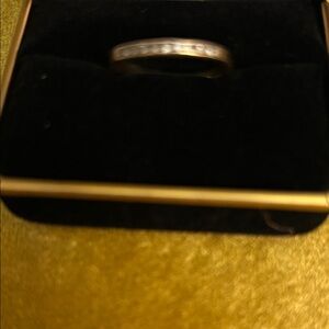 Elegant Gold Ring with Tiny Little Diamonds.